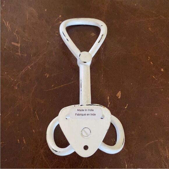 Anthropologie White Towel or Coat Hook - Picture 2 of 3